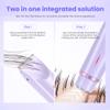 Bikini Trimmer for Women-2 in 1 Dual Head Electric Razors,IPX7 Waterproof Bikini Electric Shaver,Dry & Wet Use Painless Bikini Shaver,Pubic Hair Trimmer for Private Area & Body Hair,Purple view 4