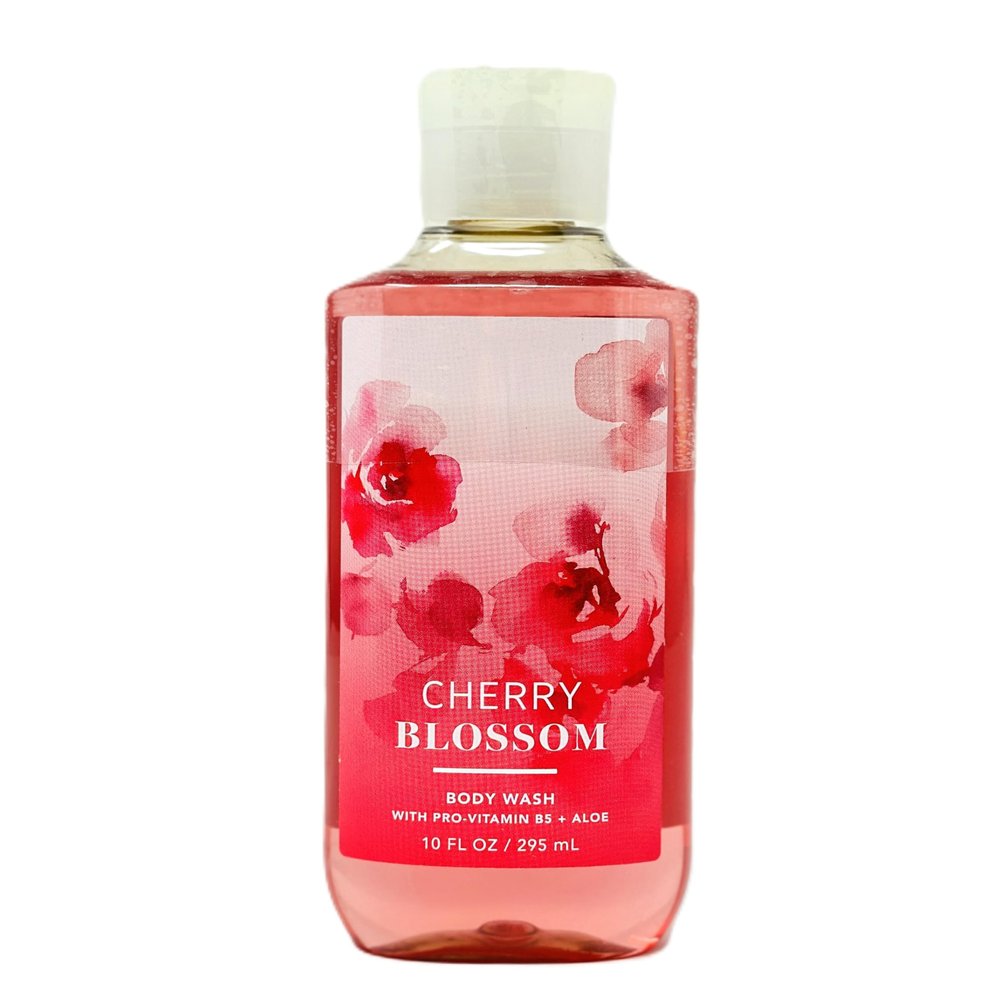 Bath and Body Body Wash with pro Vitamin B5 + Aloe (10 FL OZ / 295 Ml, Cherry Blossom)