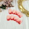 24Pcs Christmas French Tip Press on Nails Medium Square Santa Hat Snowflakes Fake Nails With Design Red French Glue on Nails Full Cover Acrylic Nails for Women Christmas Nail Art Supplies view 3