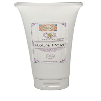 Acqua Di Eli Body Shower Polish, Moisturizing Sugar Scrub, For Heels, Elbows & Hands, Gentle Cleansing, Dry Skin, Natural Oils Blend, 4 oz. (8 oz, Rob's Polo)