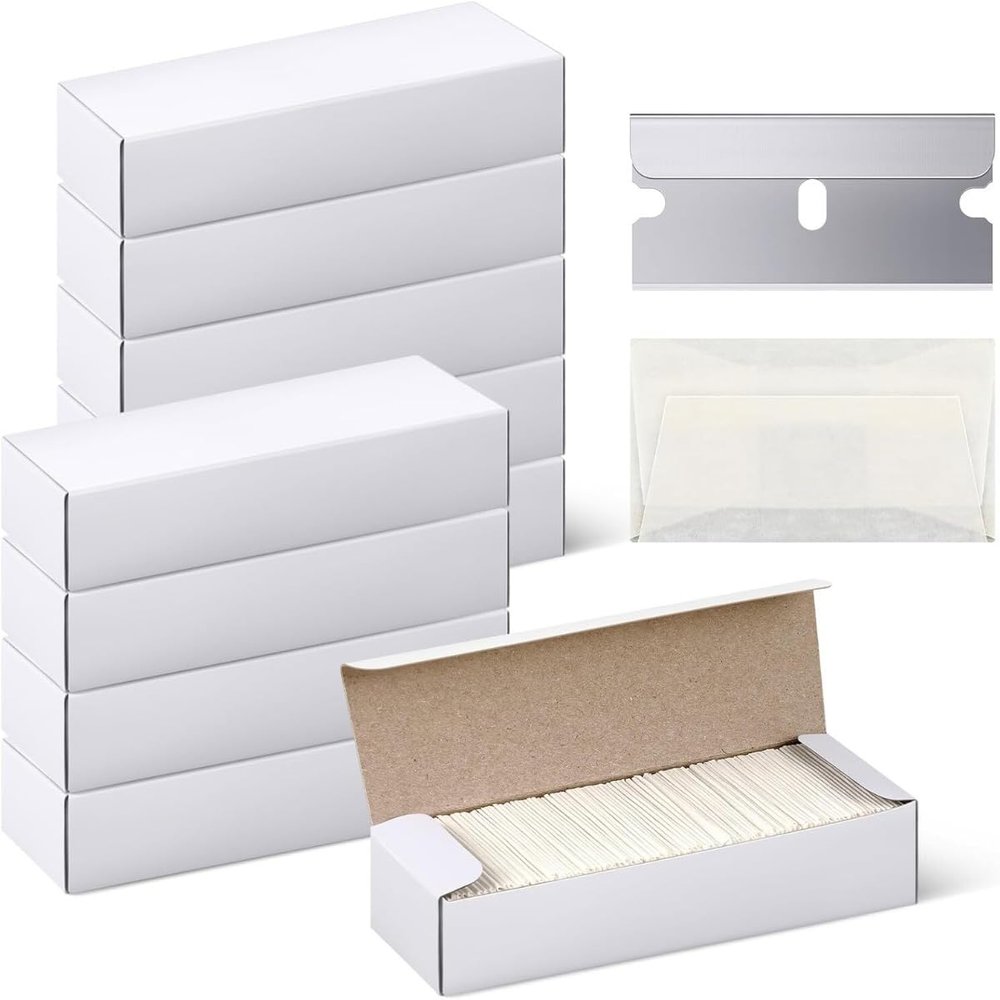 Single Edge Razor Blades,Replacement Box Cutter Blades Removing (800 PCS)
