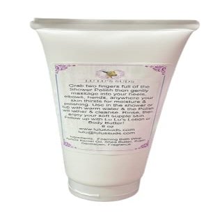Acqua Di Eli Body Shower Polish, Moisturizing Sugar Scrub, For Heels, Elbows & Hands, Gentle Cleansing, Dry Skin, Natural Oils Blend, 4 oz. (8 oz, Mango)