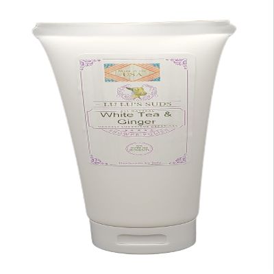 Acqua Di Eli Body Shower Polish, Moisturizing Sugar Scrub, For Heels, Elbows & Hands, Gentle Cleansing, Dry Skin, Natural Oils Blend, 4 oz. (8 oz, White Tea & Ginger)