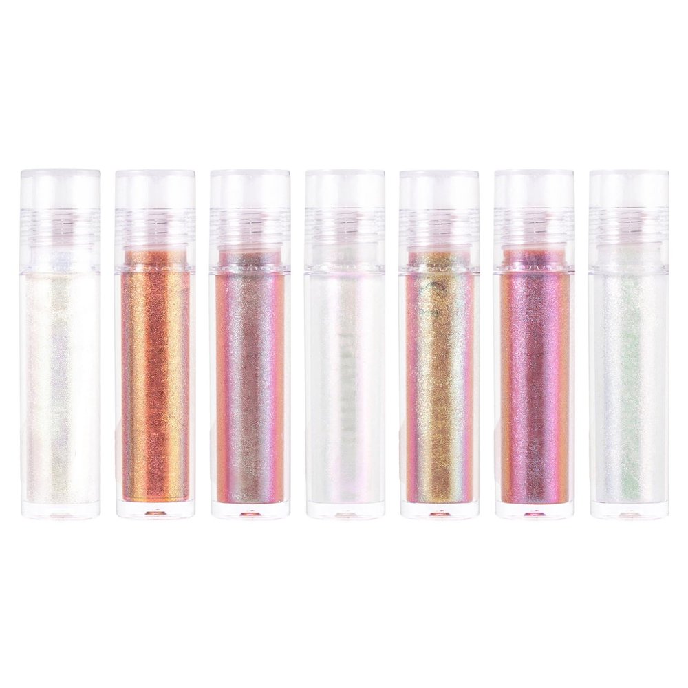 ACSUSS Intensely Pigmented Cream Eyeshadow Stick Waterproof Metallic Glitter Finish with Holographic Shine and Long Wearing Formula 7Pcs One Size