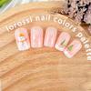 24Pcs Christmas French Tip Press on Nails Short Square Snowman Snowflake Fake Nails With Design Glossy Nude Glue on Nails Full Cover Acrylic Nails for Women Christmas Nail Art Decoration Supplies view 3