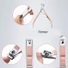 10Pcs Set of Nail Manicure Tools Nails Toe Clipper Scissors Tweezer Kit Professional Quality Case for Travel view 3