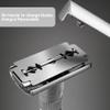 6-speed adjustable dual-blade safety razor with 10 platinum-coated stainless steel blades. Includes optional stand. Comes with complimentary travel pouch. (Black + base + holster) view 4
