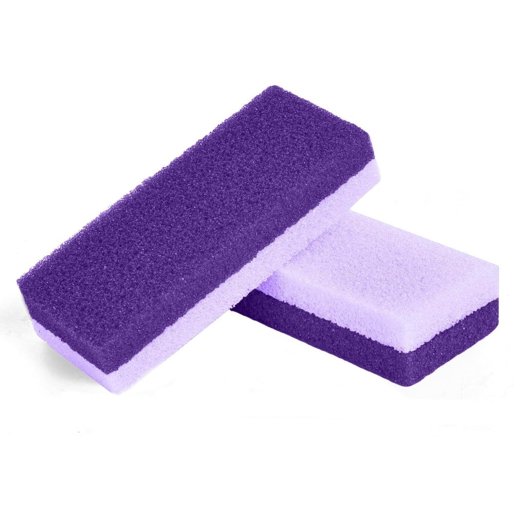 2 PCS Double-Sided Pumice Stone for Feet, Foot ScrubberEffective Pedicure Tools, Foot Callus Remover(Purple)