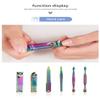 15Pcs Professional Manicure Pedicure Set for Nail Tips Cutter Stainless Steel Nail Clipper Hook Tools Kit for Nail Art view 3