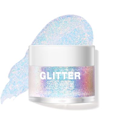 Biodegradable Holographic Body Glitter Gel, Cosmetic-Grade, Long-Lasting Glitter for Face,Body and Hair, Perfect for Festivals and Parties