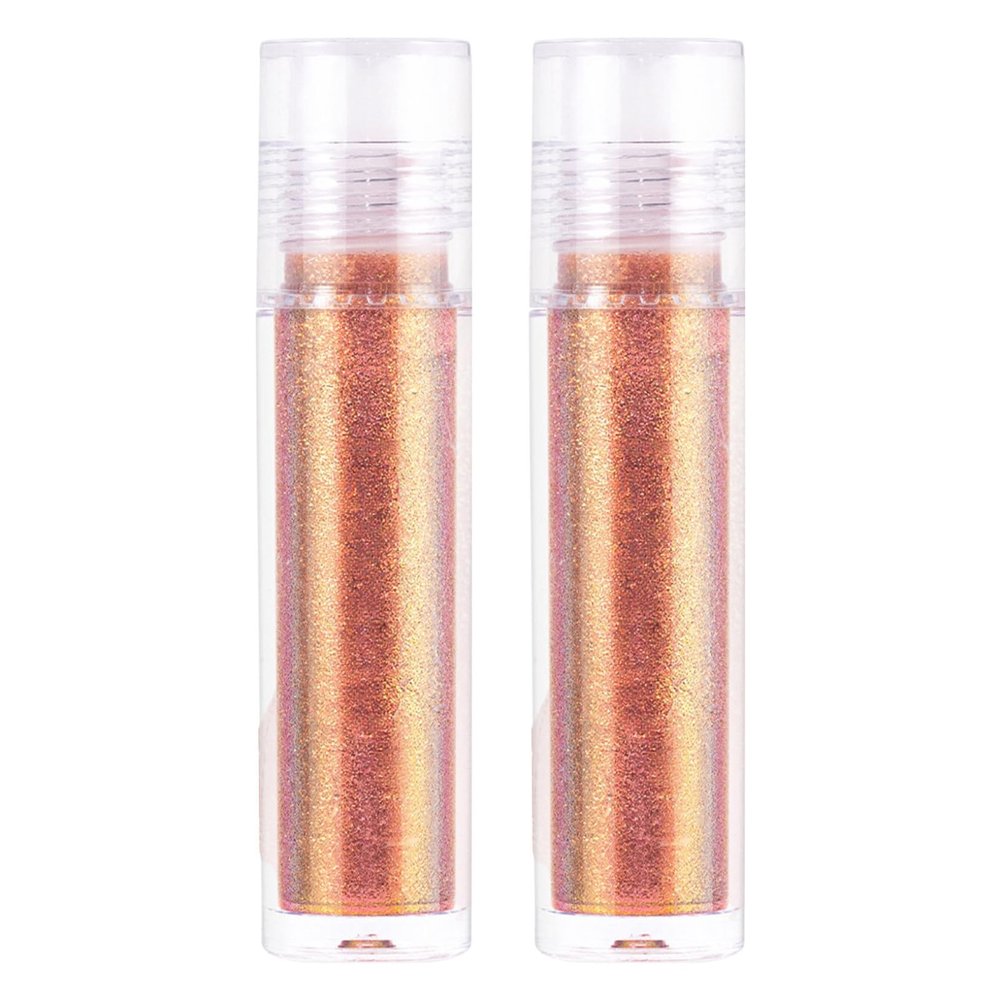 ACSUSS Intensely Pigmented Cream Eyeshadow Stick Waterproof Metallic Glitter Finish with Holographic Shine and Long Wearing Formula 2Pcs Rose Glod One Size