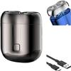Sakerplus mini Double Head Electric Shave,USB Mini Portable Razor, Rechargeable Waterproof Compact Shave view 1