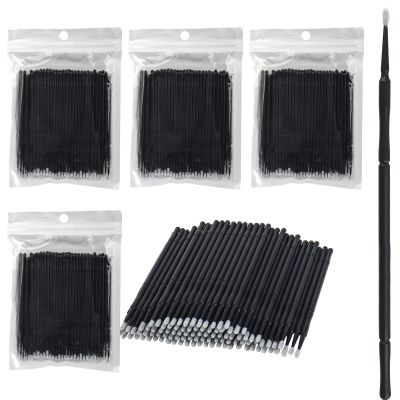 400 Pcs Micro Applicator Brush, Micro Swabs, Disposable Eye Lashes Mascara Wands for Eyelash Extension Makeup Tools