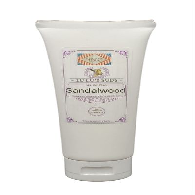 Acqua Di Eli Body Shower Polish, Moisturizing Sugar Scrub, For Heels, Elbows & Hands, Gentle Cleansing, Dry Skin, Natural Oils Blend, 4 oz. (8 oz, Sandalwood)