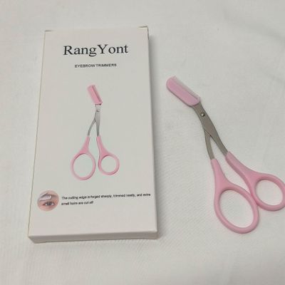 RangYont-Eyebrow Trimmers-Eyebrow Trimmer Scissor, 2 in 1 Eyebrow Scissors with Comb Hair.