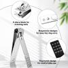 7 Pcs Manicure Set Stainless Steel Nail Clippers Kit, Nail Care Beauty Tools Set Christmas Stocking Stuffers, Christmas Gifts for Men and Women Travel Grooming Kit With Leather Case view 3