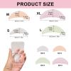 4 Pairs Lash Lift Shields Flat Silicone Pads, Eyelash Perm Rods in 4 Sizes S M L XL, Asian Flat Shields for Professional Korean Eyelash Curl, Soft Reusable Pads for Salon Use view 2