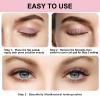 4 Pairs Lash Lift Shields Flat Silicone Pads, Eyelash Perm Rods in 4 Sizes S M L XL, Asian Flat Shields for Professional Korean Eyelash Curl, Soft Reusable Pads for Salon Use view 3