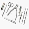 9Pcs/Set Nails Art Clipper Scissors Tweezer Toe Professional Manicure Set Nosehair Cut Grooming Kitmanicure Tools view 3