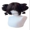 TEDPRBGE Kawaii Lolita Wig Short Bob Wig with Bangs Bun Wigs Fiber Hair Women Party Wigs (Black Brown) view 1