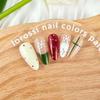 24Pcs Christmas French Tip Press on Nails Medium Almond Snowflake Fake Nails Glossy Glue on Nails Red Green White Acrylic Nails Holiday Stick on Nails for Women Christmas Nail Decoration view 4