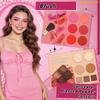 43 Color Sparkling Powder Women's Cosmetics Fun Cover Book Matte Sparkling Powder Glitter Eye Makeup Palette Eyeshadow Set Eyeshadow Swatches view 2