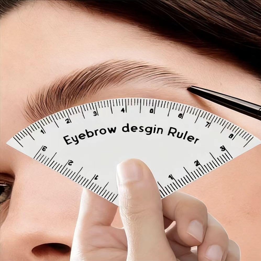 5Pcs Fast Drawing Eyebrow Design Ruler Microblading Mapping Tool Shaping Permanent Makeup Drawing Guide Ruler Tattoo Supplies ReuseBeginners Friendly Eye Makeup Aid Quick Eye Makeup Tool