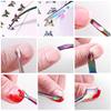 6Pcs Nail Art Manicure Tools Set Stainless Steel Dead Skin Pusher Cuticle Nippers with Box Gel Polish Kit view 4