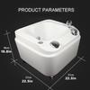 Eagleize Foot Baths & Spas with Heat and Massage Colorful Lamp Footbath with Pedicure Foot Rest Feet Spa Tub Spa Feet Bath Pedicure Acrylic Footbath(Without Water Pump) view 2