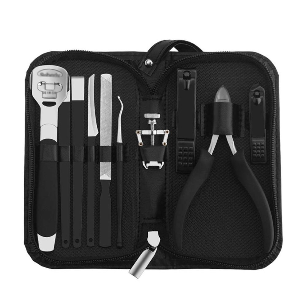 10Pcs Pedicure Tools Professional Foot Care Kit Ingrown Toenail Removal Correction Clippers Toe Nail File Lifter Nail