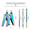 5Pcs Nail Cuticle Pusher Tweezer Rainbow Nipper Clipper Edge Cutter Dead Skin Remover Scissor Plier Pedicure Nail Tools view 2