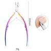 5Pcs Nail Cuticle Pusher Tweezer Rainbow Nipper Clipper Edge Cutter Dead Skin Remover Scissor Plier Pedicure Nail Tools view 3