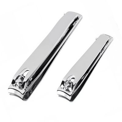 2 Piece Nail Clippers Set: Fingernail & Toenail Clippers Ergonomic Comfort for Men, Women