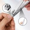 2 Piece Nail Clippers Set: Fingernail & Toenail Clippers Ergonomic Comfort for Men, Women view 4