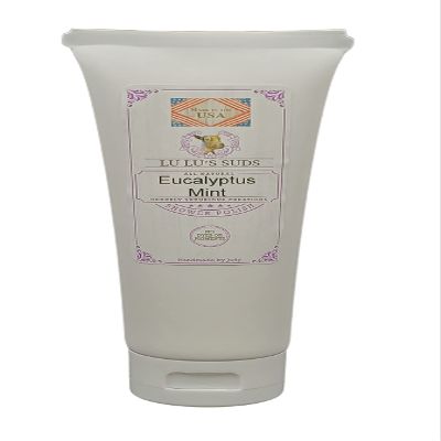 Acqua Di Eli Body Shower Polish, Moisturizing Sugar Scrub, For Heels, Elbows & Hands, Gentle Cleansing, Dry Skin, Natural Oils Blend, 4 oz. (8 oz, Eucalyptus Mint)