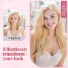SEGO Pro Halo Hair Extensions for Women Human Hair with Invisible Transparent Wire Adjustable Size 2 Secure Clips Long Wavy Secret Hairpiece 20 Inch 4R Chocolate Brown view 2