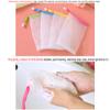 2PCS Exfoliates Bag Soap Saving Bags Face Cleansing Foaming Net White with Drawstrings Mesh Saver Pouch Saver view 3