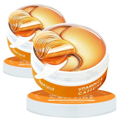Aeryea Vitamin C & Caffeine Under Eye Patches for Men & Women 60 Pairs