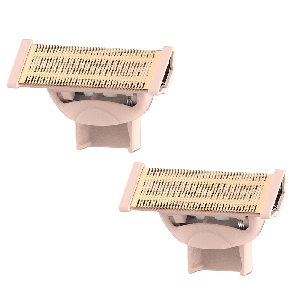 2PCS Women's Razor Heads Replacement for Flawless Nu Razor