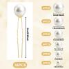 36 Pcs Pearl Hair Pins, Gold Combs Bobby Clips U Shaped Wedding Bridal Hair Accessories Pearl Bobby Hairs Pins Clips for Brides Bridesmaids Women Flower Girls Hairstyles view 2