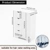 Homy Casa Modern White Storage Cabinet with 4 Drawers and 1 Door  Multi-Purpose Salon Organizer for Hair Salon, Spa & Beauty Studio, Compact Equipment Storage Unit  21.8W x 11.8D x 32.2H view 3