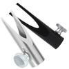 Beavorty 2Pcs Manual Eyebrow Pencil Sharpener Metal Double-Sided U-Shaped Slot Makeup Sharpening Tool for Eye and Cosmetic Pencils Black and Silver view 1