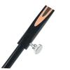 Beavorty 2Pcs Manual Eyebrow Pencil Sharpener Metal Double-Sided U-Shaped Slot Makeup Sharpening Tool for Eye and Cosmetic Pencils Black and Silver view 3
