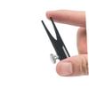 Beavorty 2Pcs Manual Eyebrow Pencil Sharpener Metal Double-Sided U-Shaped Slot Makeup Sharpening Tool for Eye and Cosmetic Pencils Black and Silver view 4