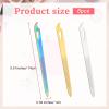 6PCS 5.5" Diamond Deb Nail File Stainless Steel Nail Files for Natural Nails, Double Sided Metal Fingernail Toenail Filer for Women, Durable and Efficient Nails Care Buffer Tool(3 Color) view 2