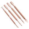 4Pcs Cuticle Pusher Double-Ended Stainless Steel Shapes Repousse Cuticule Pusher for Manicure Nail Art Tool view 4