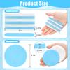 120 Pcs Facial Sponge Compressed, Luxiv Face Cleansing Sponge Estheticians Compressed Makeup Facial Sponge Round Wash Face Sponges for Women Compress Exfoliating Removal Sponge (White+blue) view 2