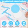 120 Pcs Facial Sponge Compressed, Luxiv Face Cleansing Sponge Estheticians Compressed Makeup Facial Sponge Round Wash Face Sponges for Women Compress Exfoliating Removal Sponge (White+blue) view 3