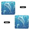 DDTKLSNV Dolphin Compact Mirror Small Pocket Pu Leather Makeup Mirrors 1x/2x Magnifying Portable Pocket Mirror for Women Girls view 2