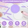 120 Pcs Facial Sponge Compressed, Luxiv Face Cleansing Sponge Estheticians Compressed Makeup Facial Sponge Round Wash Face Sponges for Women Compress Exfoliating Removal Sponge (White+Purple) view 3